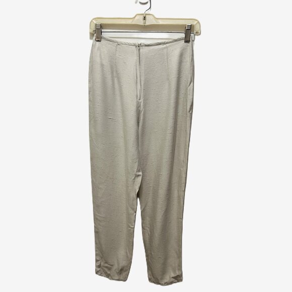 My Michelle Vintage Pants w/ Back Zipper & Raw Silk Texture  Made of Acetate 7-8 - Picture 8 of 12